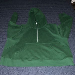 Lululemon scuba half zip Everglades green